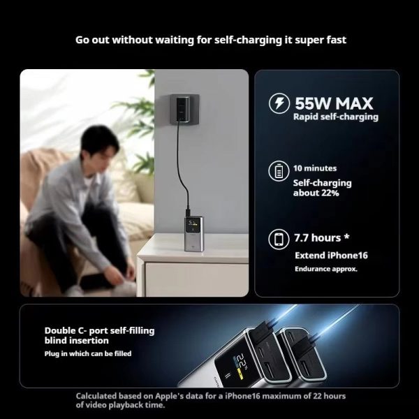 Pin dự phòng Mini Cuktech PB1055 10.000mAh 55W - Ảnh 5