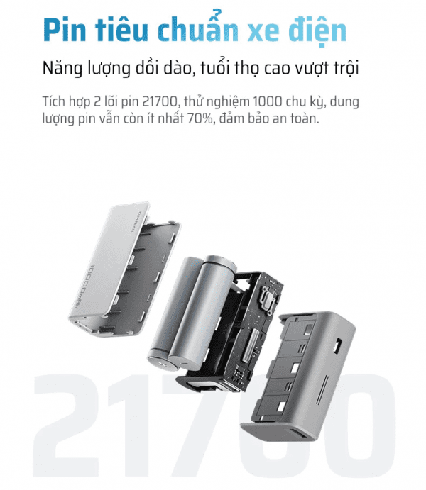 Pin sạc dự phòng 10000mAh CUKTECH PB100 30W - Ảnh 11